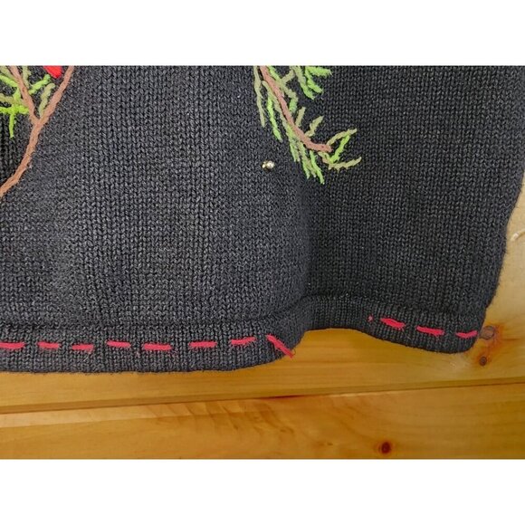 Cardinals Vest Black Plus 26/28W White Stag Sweater Vest Black and Red Birds - Picture 3 of 15